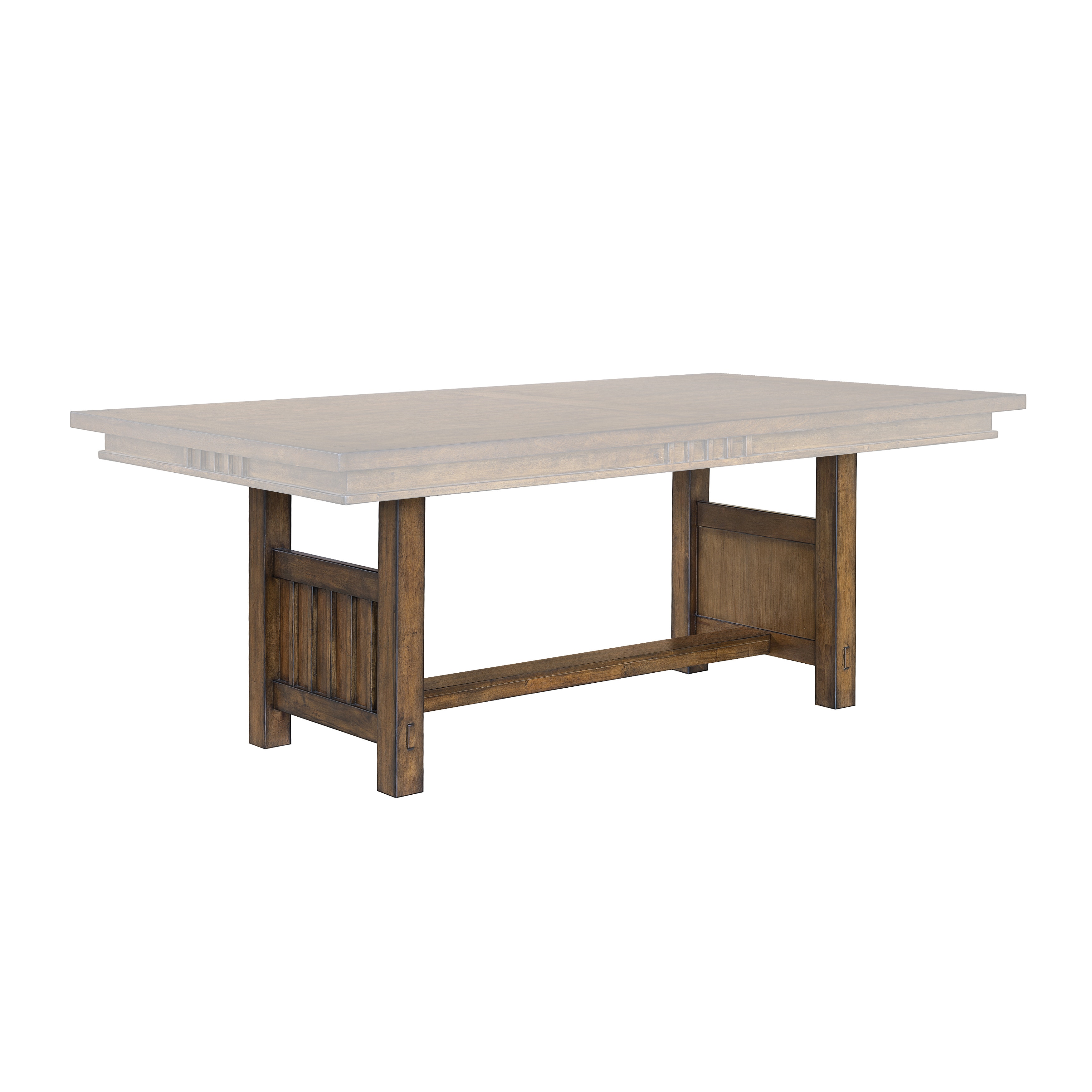 SLF Casual Dining Seneca Trestle Dining Table with an 18